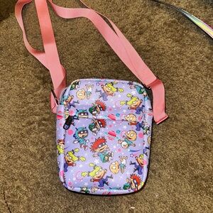 Rugrats Crossbody Bag with Pink Strap